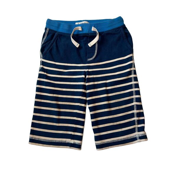 Boden Navy and White Striped Jersey Baggies 6 - Picture 1 of 5